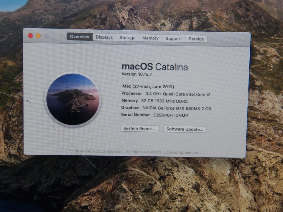 Loaded Apple Late 2012 iMac 27 Inch Core i7 With 32GB RAM - Screen Glass Crack - Image 3 of 4