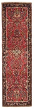 Vintage Hand-knotted Runner Rug 2'10" x 10'6" Traditional Oriental Wool Carpet