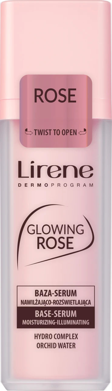 Lirene Glowing Rose Base - Serum  Moisturizing & Illuminating 30ml