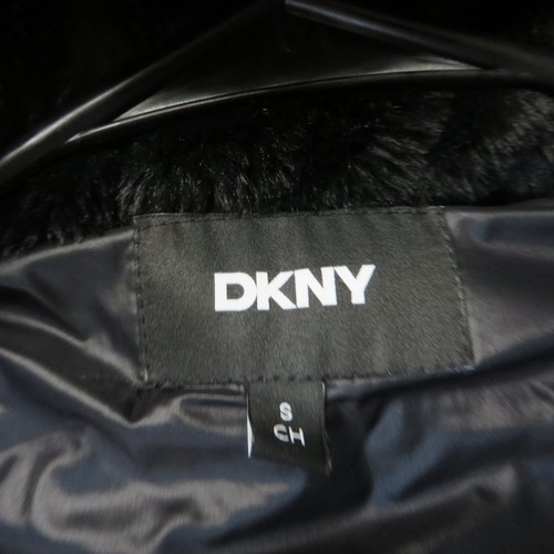 DKNY Black Puffer Winter Coat Small Awsome SIZE SMALL - Afbeelding 7 van 19