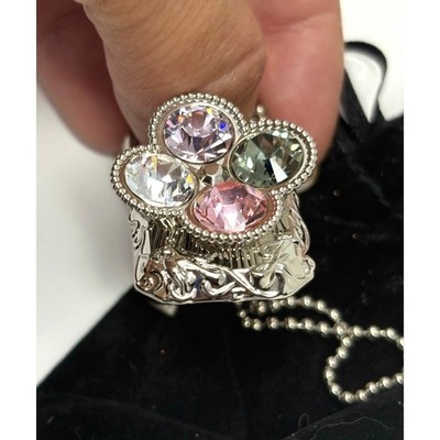Jill Stuart Diamond Dew Lip Color   Pink Ring Keychain Compact   Rare & Collecti