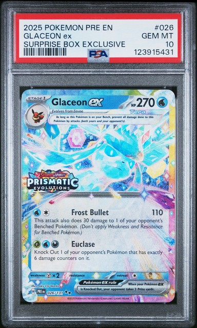 Glaceon ex #26 (Prismatic Evolutions (2025))
