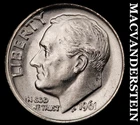 1961 Roosevelt Dime- Silver- Choice Gem Brilliant Uncirculated No Reserve #J19
