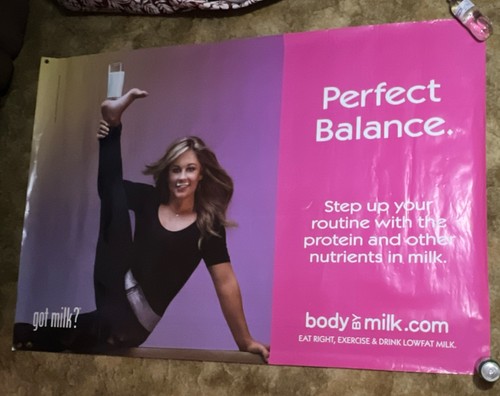 Shawn Johnson got milk? Vinyl Banner 4’x6’ Vintage Poster