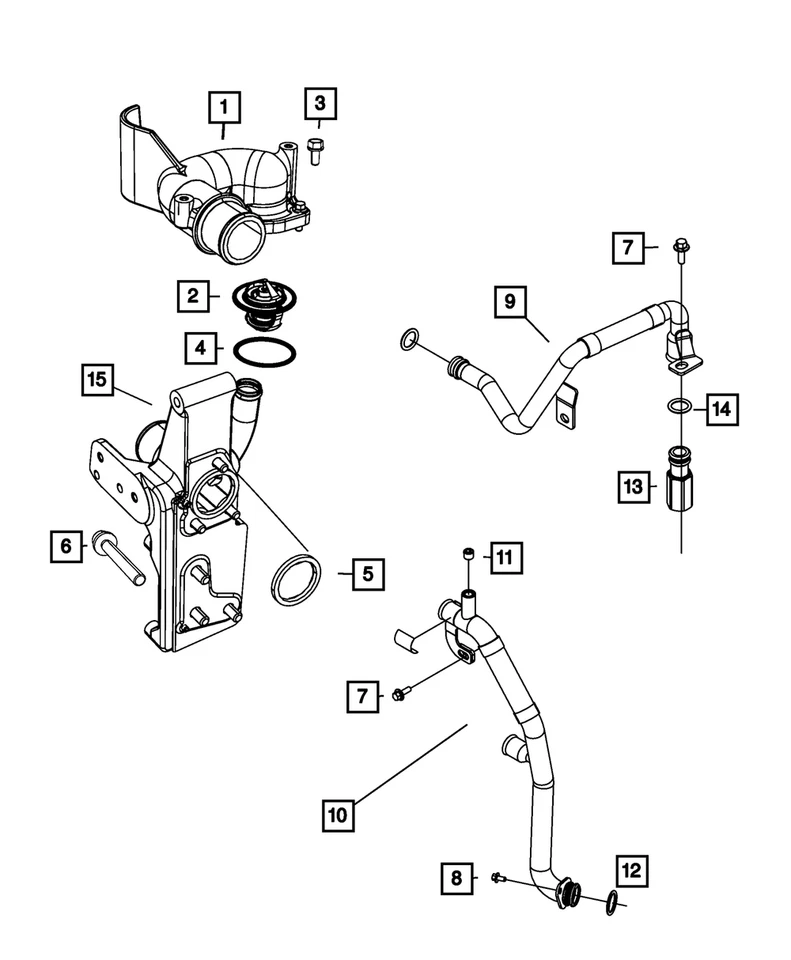 Anillo tórico Mopar genuino 68049033AA Foto 3 de 3