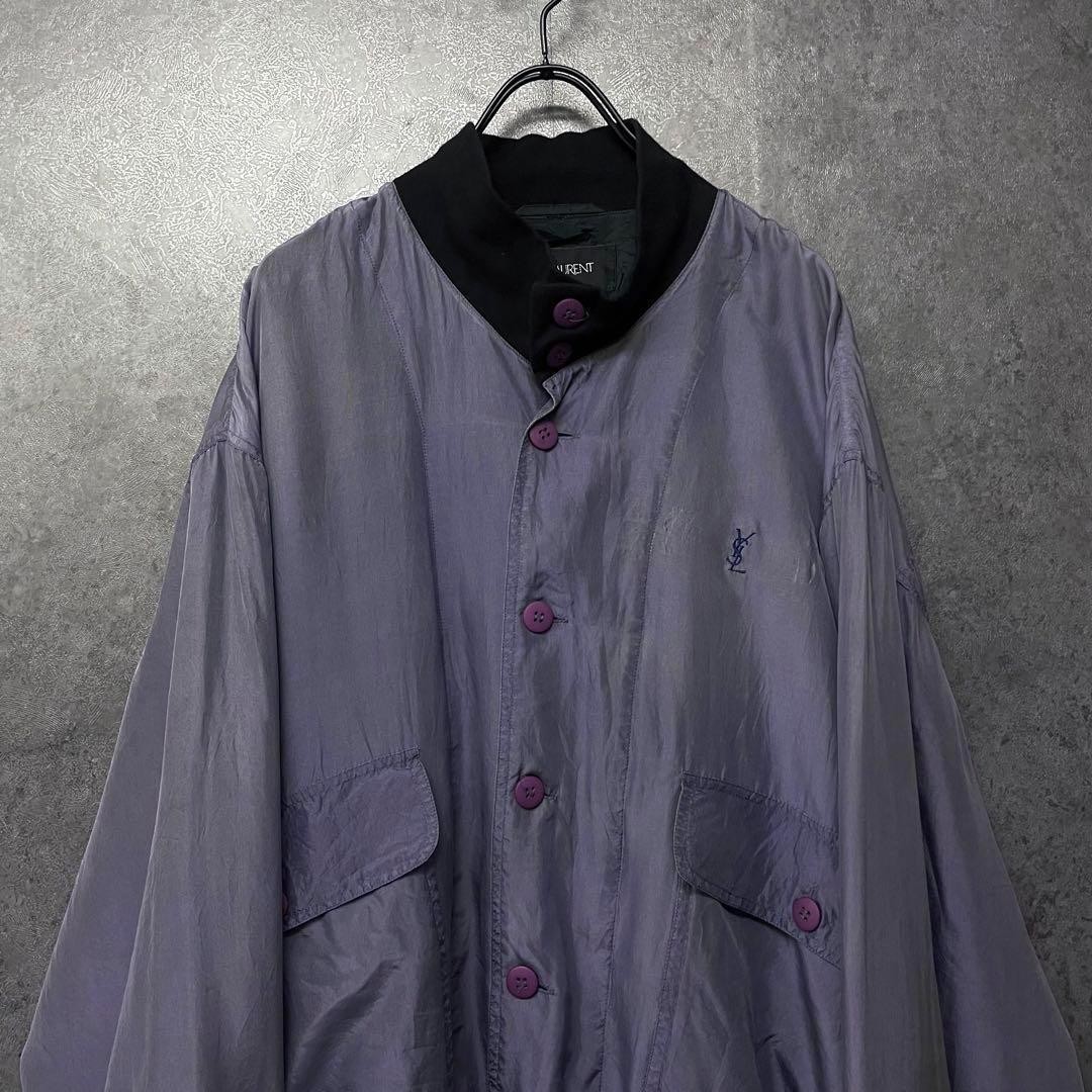 Yves Saint Laurent Vintage Purple Blouson Jacket Men's XL Rare item YSL used image 3