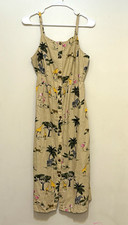 Old Navy Women’s Sundress Size S Animal Print Smocked Midi. Safari.