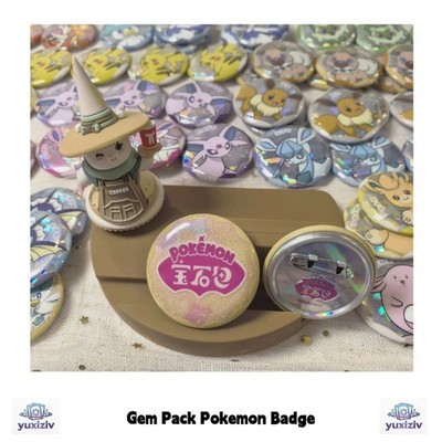 Pokemon Gem Pack Badge In Stock(Only Badge) 47 Design 2026 Chinese