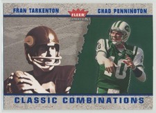 Fran Tarkenton Chad Pennington 2003 Fleer Tradition Classic Combinations /1500