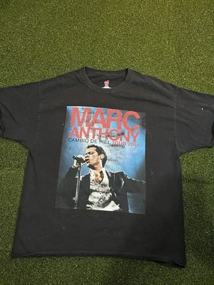 Marc Anthony Shirt Mens XL Black Cambio De Piel Tour 2014 Concert Band Tee