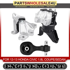 Engine Motor & Trans Mount Kit For 2012-2013 Honda Civic 1.8L Coupe/Sedan A65048