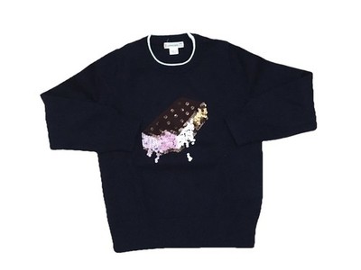 Crewcuts von J. Crew Pullover Ice Cream Sandwich Pailletten Pulli Größe 4-5 Jahre