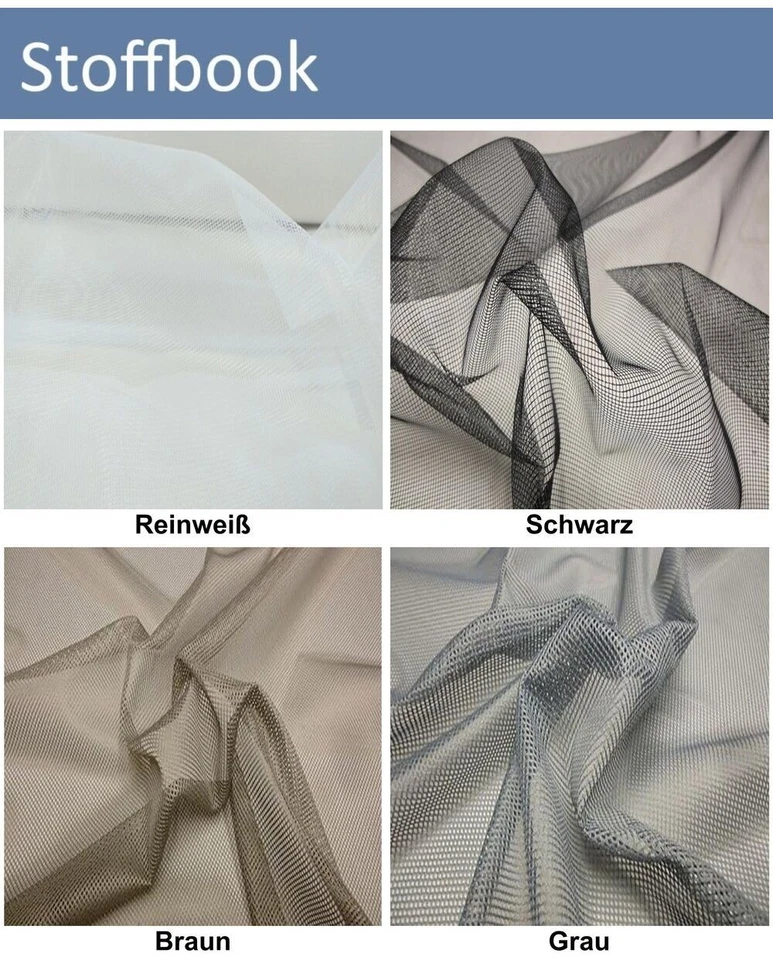 FEINMASCHIGES NETZ STOFF METERWARE FLIEGENGITTER INSEKTENNETZ FLIEGENGITTERNETZ - Bild 3 von 3