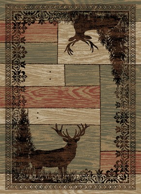 American Destinations Woodgrain Multi 5'3''x7'3''