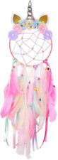 Dream Catchers for Kids Unicorn Wall Decor for Girls Bedroom Flower Feather Wall