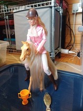 Vintage Barbie Styling Stable Horse And Rider Doll 2002