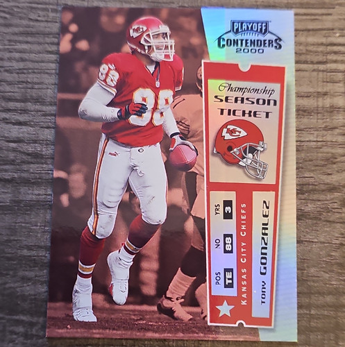 Tony Gonzalez #47 2000 Playoff Contenders card