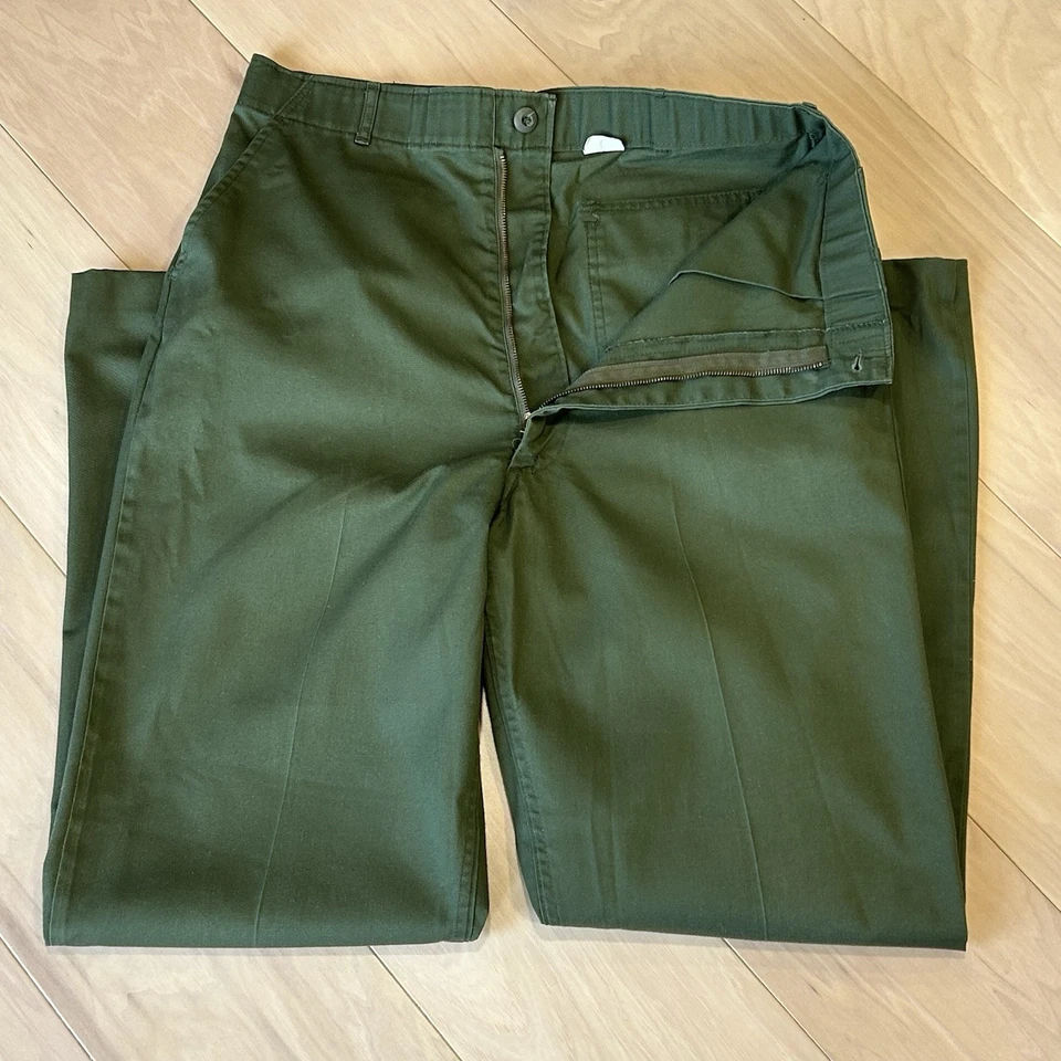 Pantalones vintage, utilitarios, prensa duradera, pantalones verdes OG-507 para hombre 34x32 Foto 4 de 4
