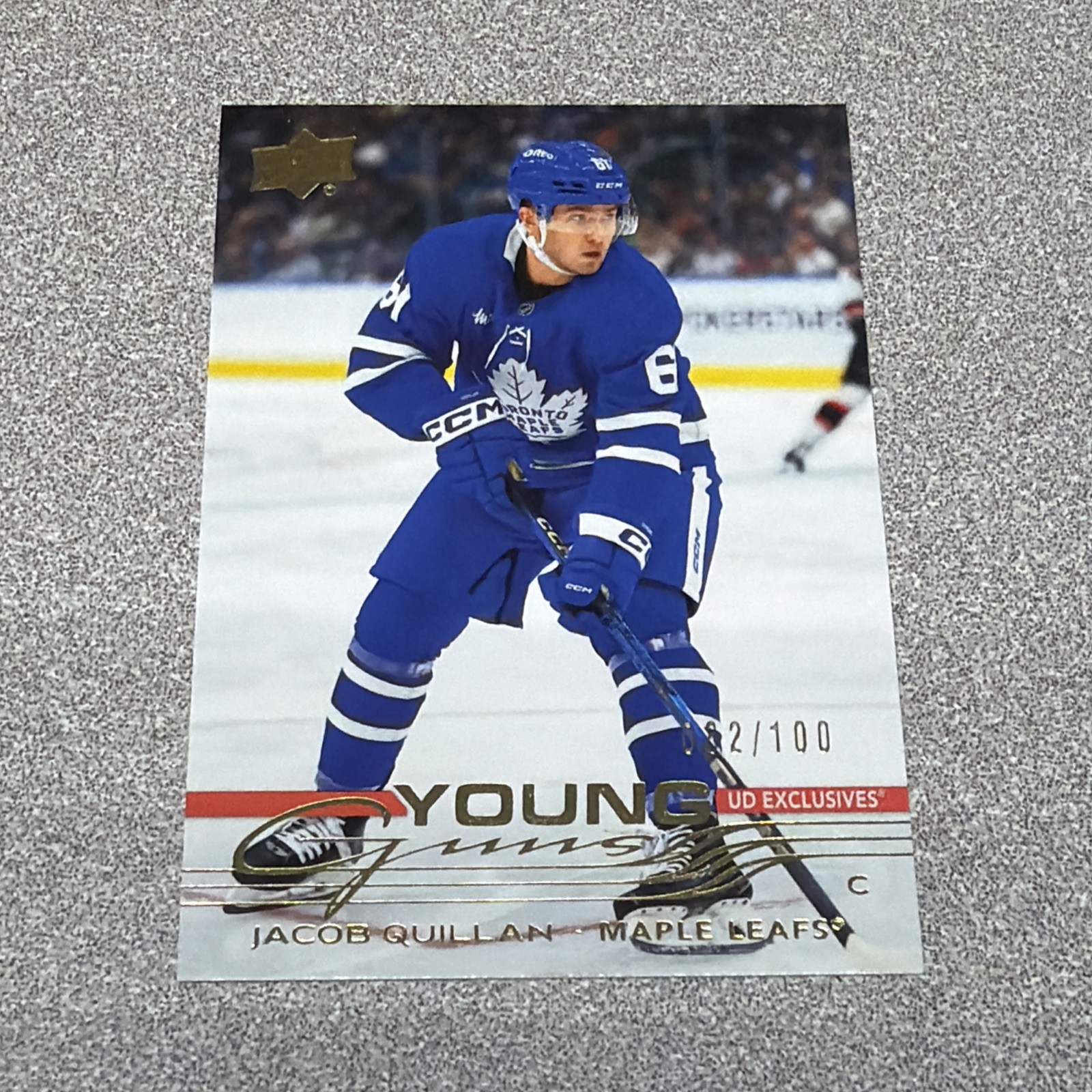 2025-26 Upper Deck Jacob Quillan Young Guns UD Exclusives /100 #241 Rookie