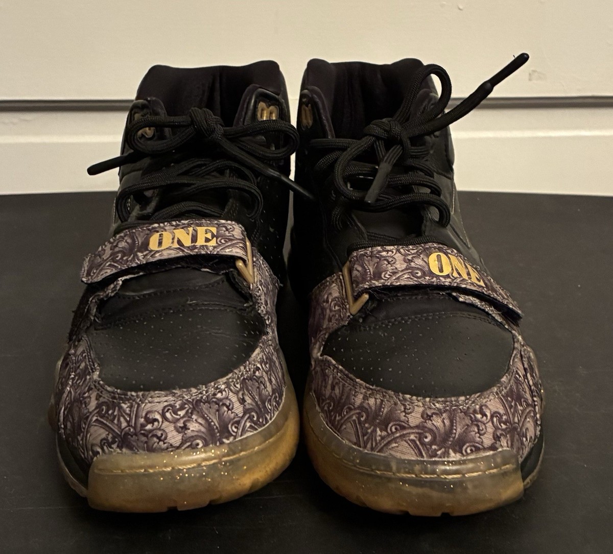 Nike Air Trainer 1 MID PRM QS 607081-002 Black Metallic Gold  display picture 1