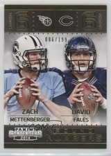 2014 Panini Contenders Round Numbers Gold /199 David Fales Zach Mettenberger 1o3