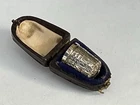 Vintage Solid Silver Thimble With Leatherette Case, 1962