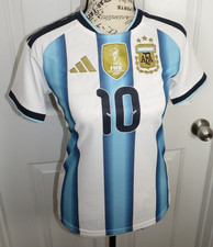 adidas Argentina Messi Home 2026 Jersey Blue/White Striped Women Size XXS