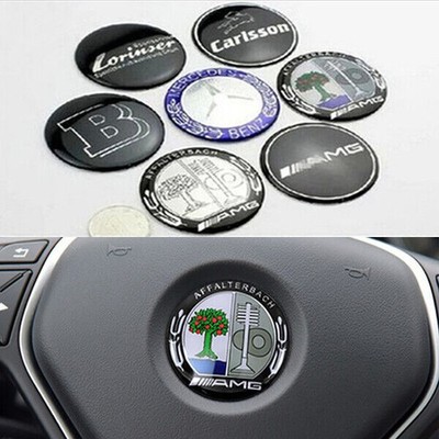 1x Für Mercedes Benz AMG Brabus 52mm Zubehör Abzeichen Lenkrad Emblem Aufkleber