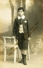#65900 ALEXANDRIA Egypt 1910s. Greek boy, background. Photo PC size AZIZ-DORES