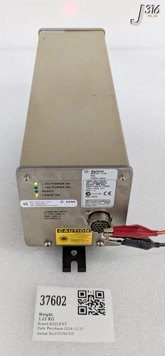 37602 AGILENT LASER HEAD, POWER: 300uW, 3.71MHZ, ASML 4022.454.71615 5517D-C19