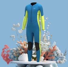   Hevto Kids Sz 12- 3/2mm Neoprene Full WetSuit For Swimming,Surfing,Diving NWT