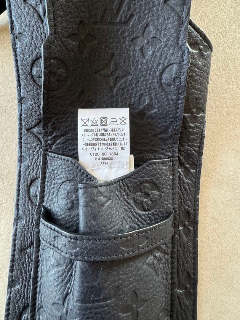 Louis Vuitton Monogram Embossed Mid Layer S Used Rare 2605TK image 3