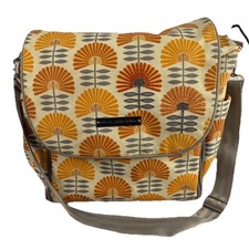 Petunia Pickle DAYDREAMING IN DAX Boxy Backpack Diaper Bag Orange White GUC