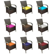 Wicker Rattan Wicker Water  Chair Seat Cushions Outdoor Dining Chair Pads
