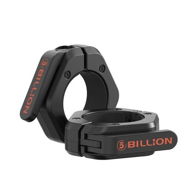 Olympic Barbell Clamps 2 inch Clips (Pair) Collars for Black 