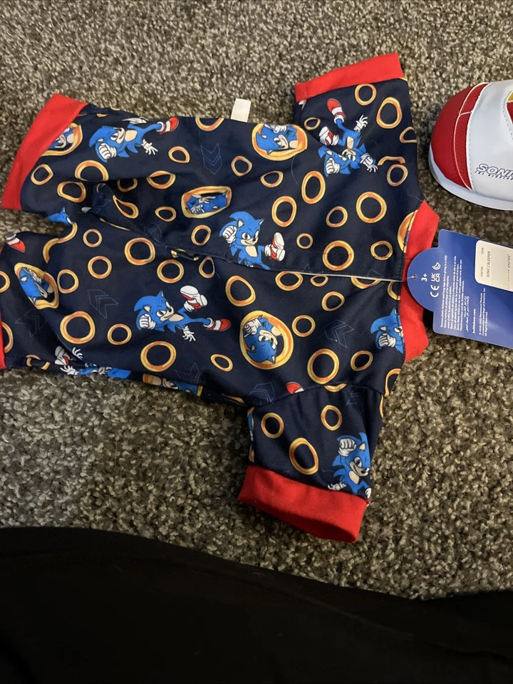 Build a Bear Workshop Sonic - Anillo, zapatos y dormitorio. Nuevo con etiquetas Foto 2 de 4