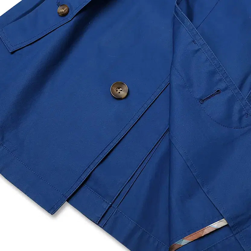 Universal Language Blue Cotton Jacket - Heavily U… - image 5