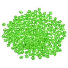 1000pcs 4mm Bicone Glass Crystal Beads, Faceted Beads Grass Green