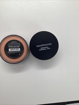 Lot of 2 Bareminerals Original Mineral Veil - Tinted Tan Deep  9g 0.3 oz