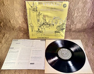Vox PL 10.740 lp Vivaldi 4 BASSOON CONCERTOS Virginio Bianchi RVG mono 1958