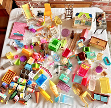 Mixed Bin Vintage Dollhouse Furniture Miniatures Home Accessories Canned Foods