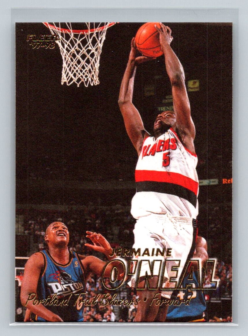 1997-98 Fleer #107 Jermaine O'Neal Portland Trail Blazers Basketball Card