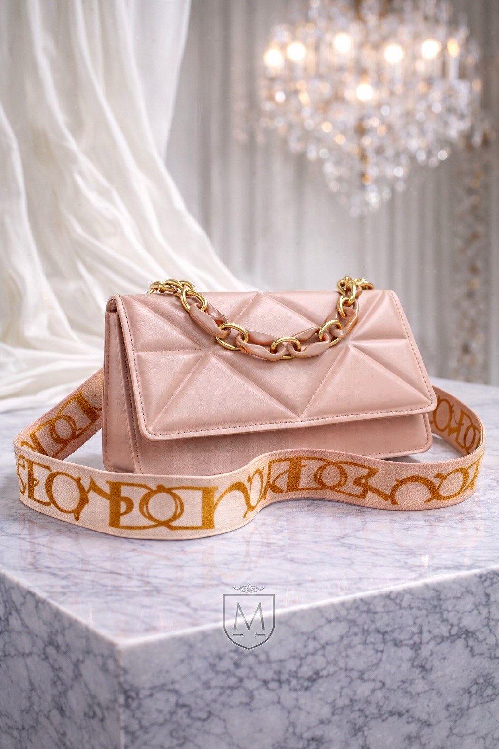 Women’s Mini Quilted Crossbody Handbag Luxury Designer Style keychain 3