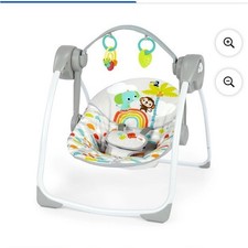 Bright Starts Playful Paradise Baby Bouncer Portable Toy Bar Multicolor Infant