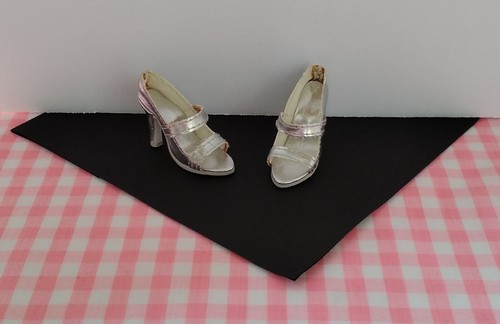Medium Tonner Evangeline ? Type Fashion Doll Silver Heel Shoes
