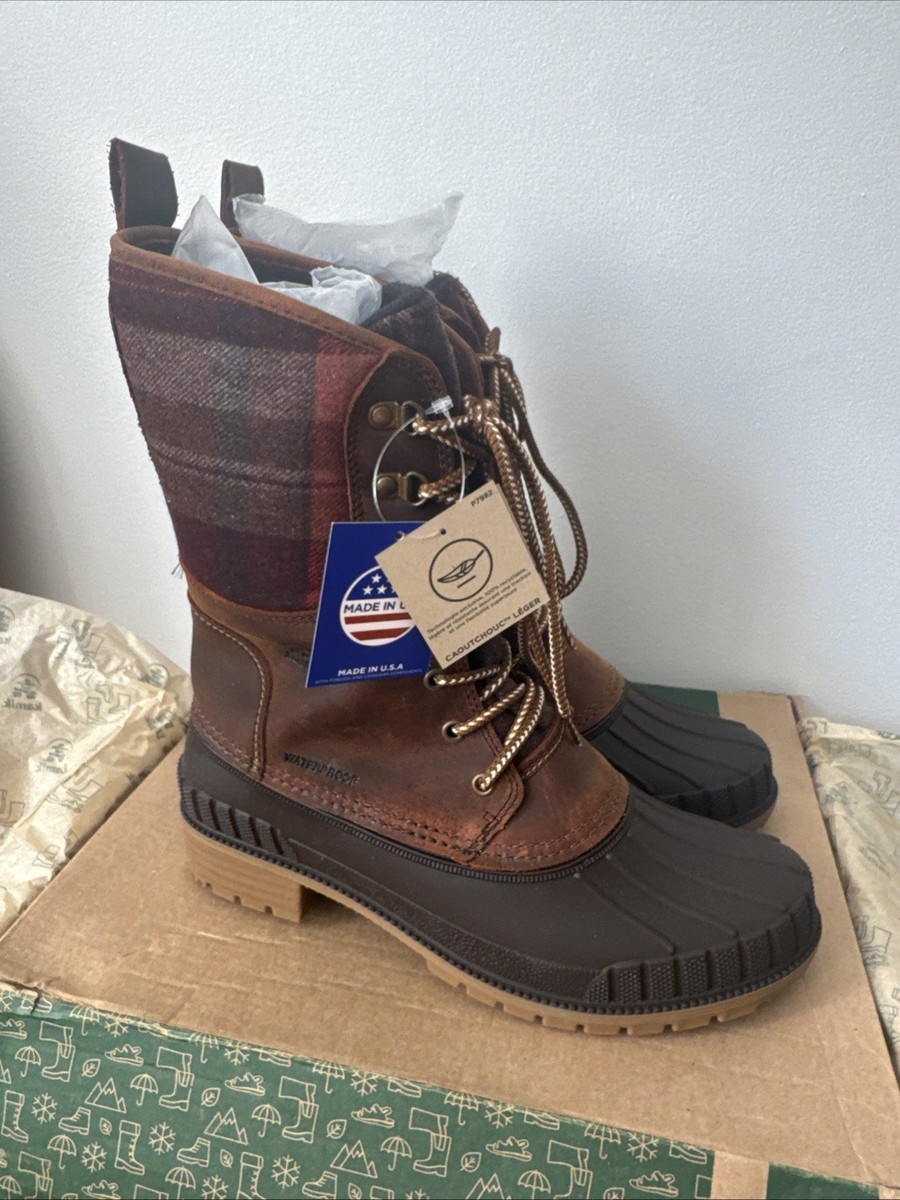 Stylish Boots Kamik Sienna Boot Kamik Sienna Dark Brown Red Plaid