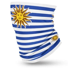 Uruguay Flag Face Bandana