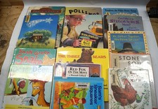 LOT 14 Children's Kid's 4-9 yrs Illustrated Ex Library Book Bundle HC F142