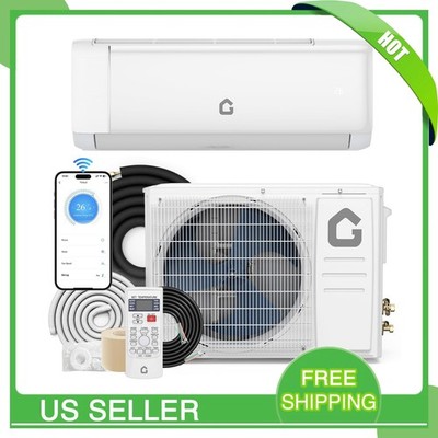 12000BTU Mini Split Central Air Conditioner & Heat Pump SEER2 18.5 220V Inverter