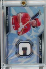 2021 Topps Chrome Captain's Cloth Relics Refractor #CCR-MT Mike Trout NM-MT MEM 